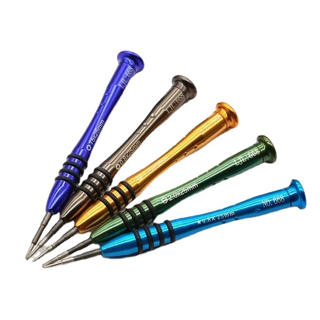 Communication clock screwdriver for iphone7 repair and disassembly y0.6 11-character mini aluminum alloy handle screwdriver full figure