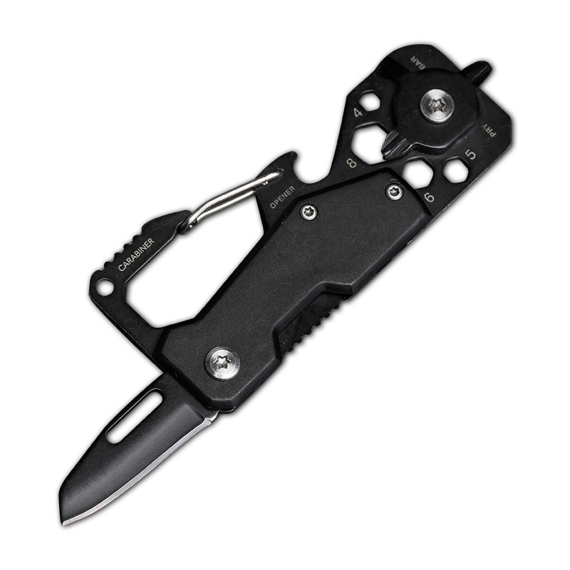 In stock: multi-functional hiking buckle knife, mini knife, portable multi-purpose folding knife, outdoor folding knife, pocket knife undefined
