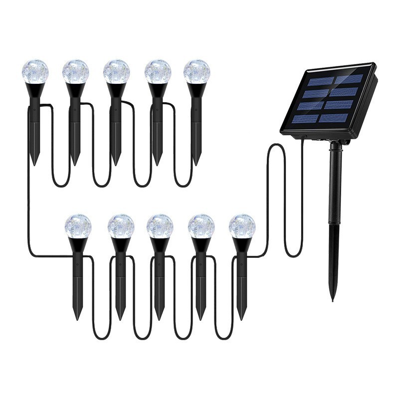 Solar bubble ball ground socket light, Amazon bestseller outdoor lawn waterproof high-brightness LED light, courtyard decorative light Item Picture