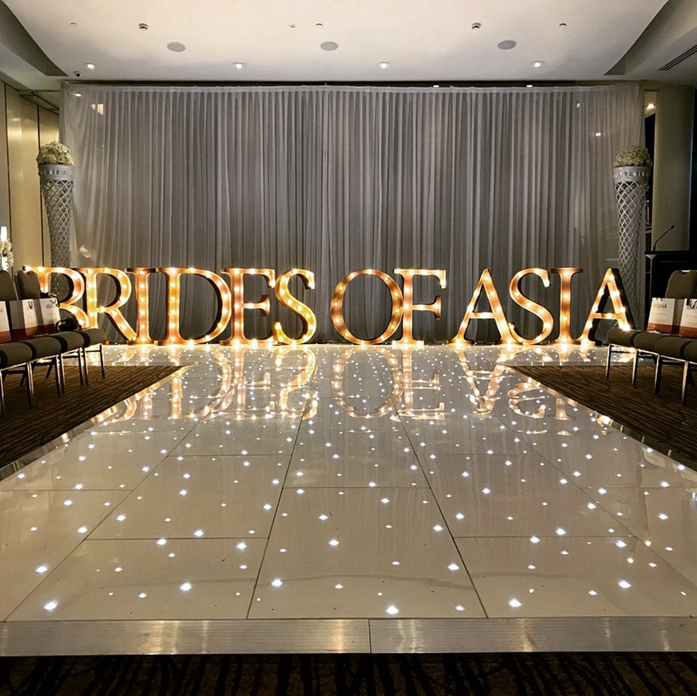 Wedding acrylic white Floor Star light LED Dance Floor starry sky dance floor board Application Scenario