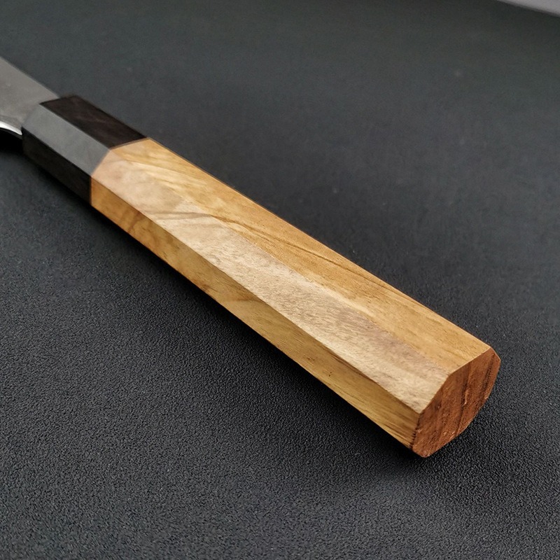 Sanhe Steel 10Cr15MoV chef's knife, 8-inch beef knife, Japanese cuisine cutter, slicing knife, sharp blade, high-carbon kitchen knife Specification drawing