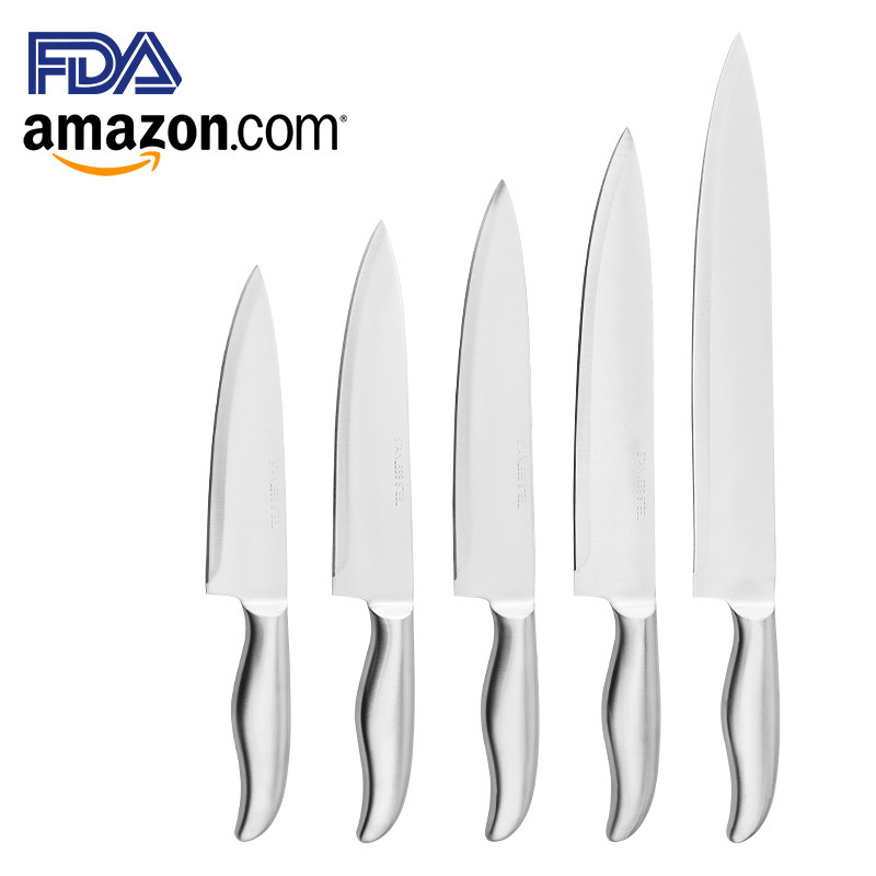 Stainless steel knife, hollow handle knife, chef's knife, slicing and meat cutting knife, chef's knife, Yangjiang kitchen knife, household sashimi details Picture