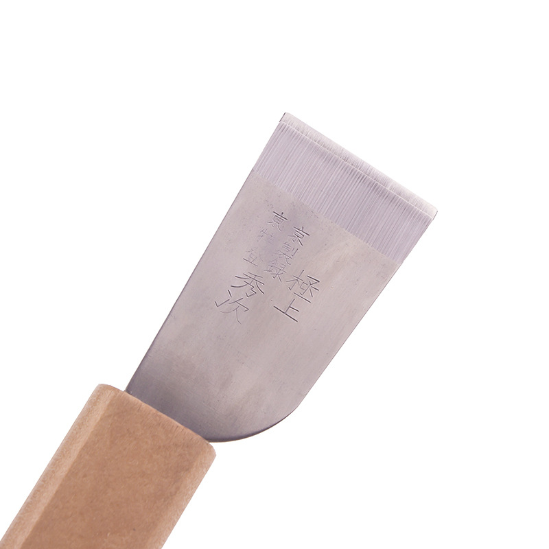Leather knife, leather cutting knife, leather art carving and cutting knife, leather goods, Guyue Xiuci knife, shoe trimming knife, peeling knife, edge scraping knife Specification drawing