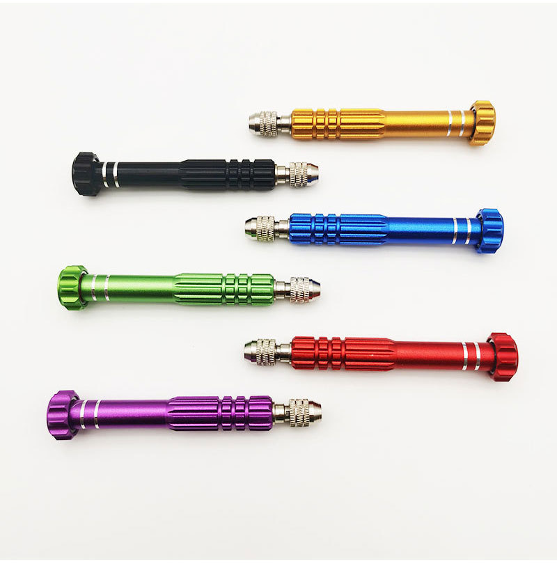 5-in-one aluminum alloy manual screwdriver set, mobile phone disassembly and repair tool, cross, one character, five-pointed star, plum blossom undefined
