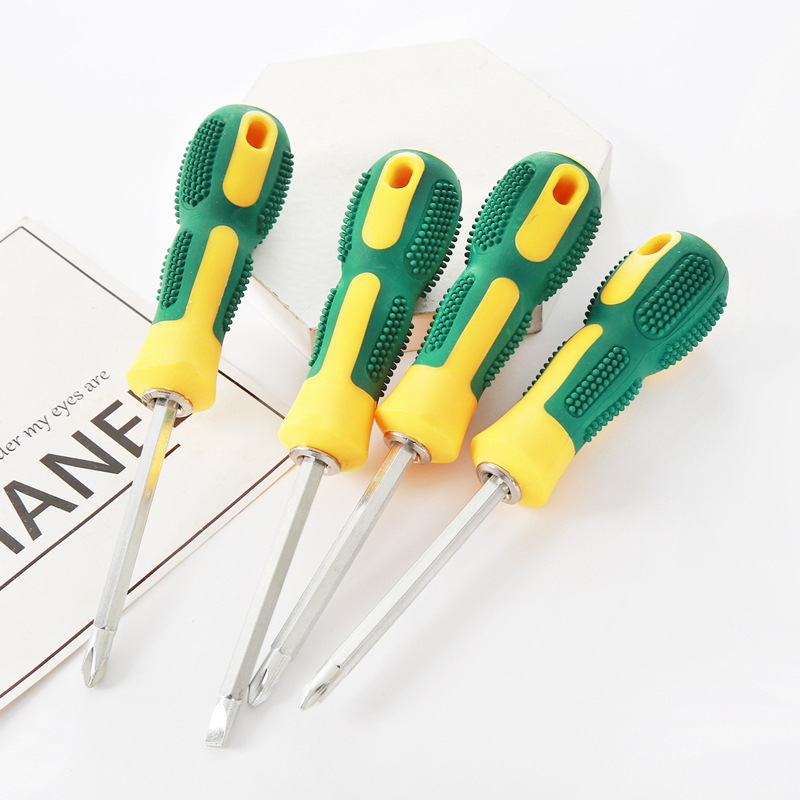 Factory wholesale of dual-purpose screwdrivers, 4-inch and 6-inch cross-shaped flat-head massage handle screwdrivers, screwdrivers, and star-shaped screwdrivers details Picture