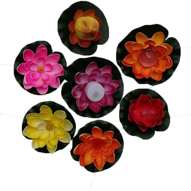 【 Large Supply 】 Water feature decoration lotus lamp led optical fiber lotus lamp led optical fiber lotus lamp Item Picture