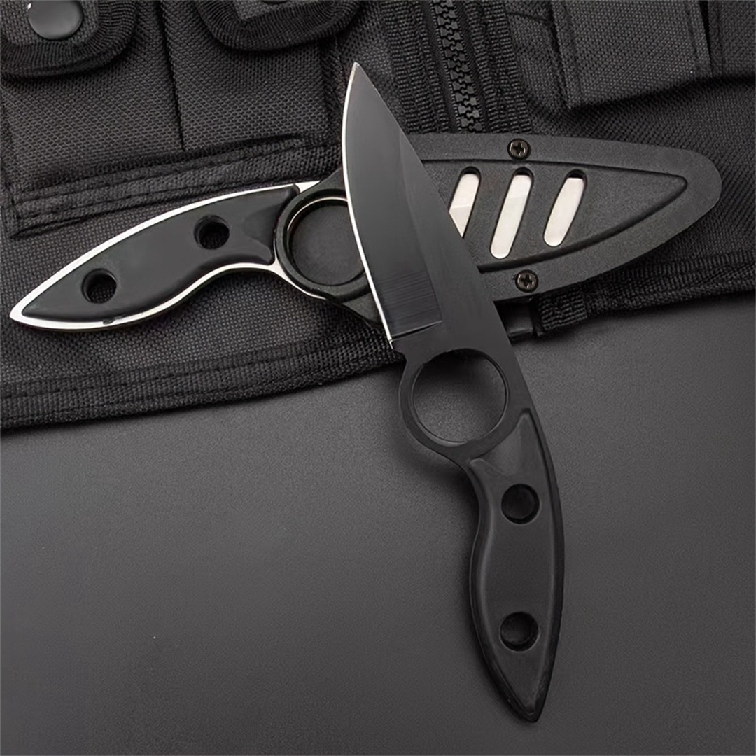 We have an improved version of the outdoor small straight knife with a screw-reinforced knife sleeve and a multi-functional portable outdoor knife in stock Specification drawing