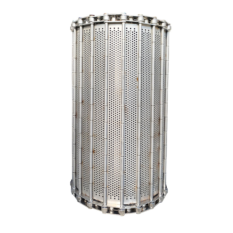 Supply 304 stainless steel conveyor chain plates for draining and perforating fruit and vegetable cleaning and drying, 304 stainless steel chain plates Item Picture