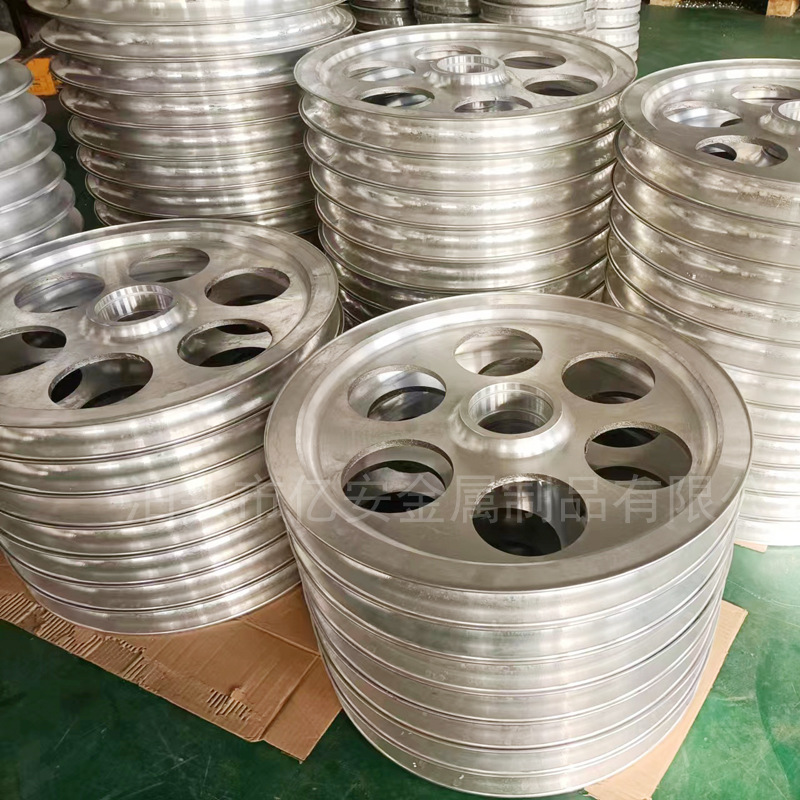 Aluminum wheel cast aluminum parts processing, aluminum alloy pulley manufacturer, aluminum castings, cast iron drive wheels, cast steel belt discs Specification drawing