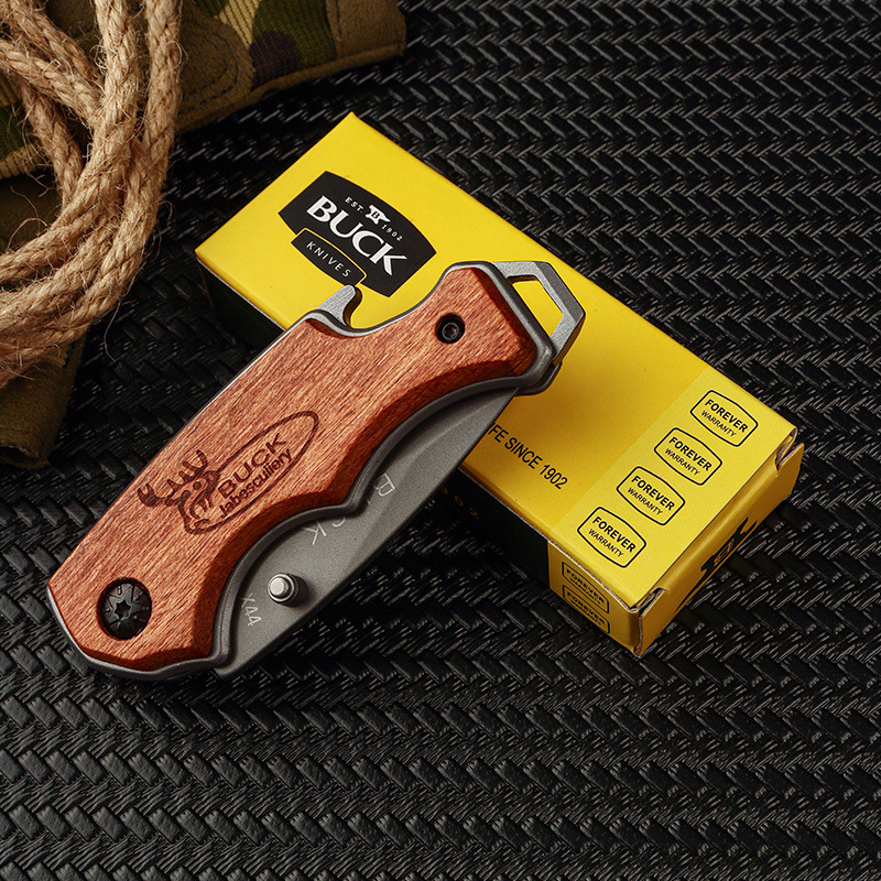 bX44 Camping portable knife, wilderness survival folding knife, Self-defense Mini knife, multi-functional bottle opener, fruit knife undefined
