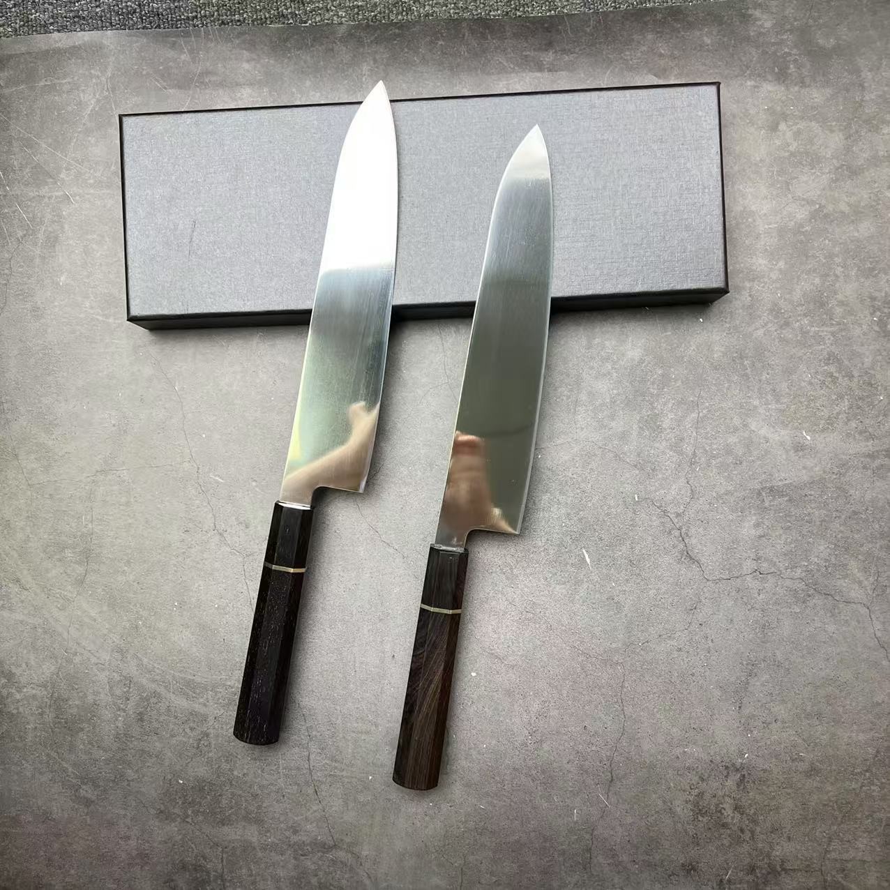 VG10 Japanese Chef's Knife, Household kitchen knife, Japanese Cuisine knife, Sharp Sushi Salmon Chef's knife, Japanese ox knife full figure
