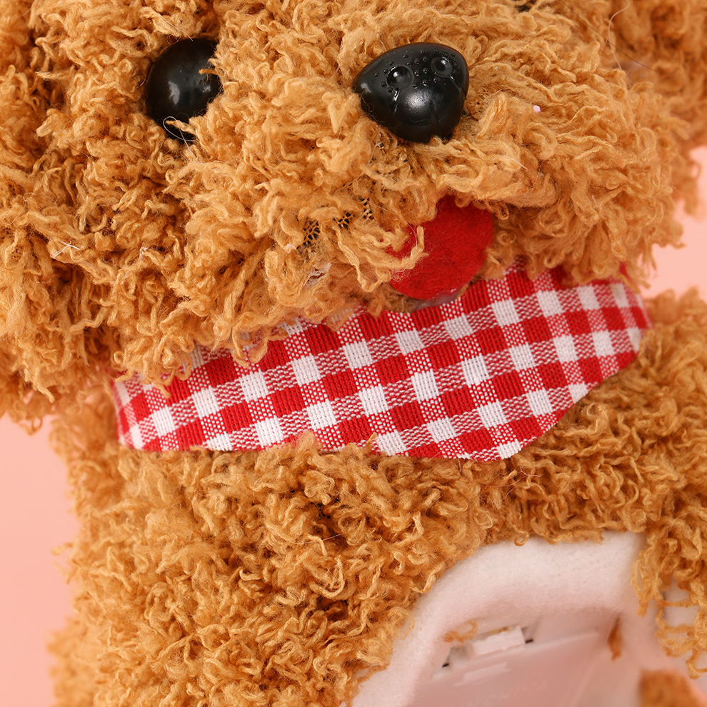 The cute and cute electric plush puppy can be affectionate and play with you. It sings so beautifully. The recording saves the beautiful words of children. It can be affectionate and lick its fingers to heal Item Picture