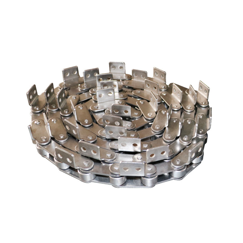 Manganese steel chains, heavy-duty mechanical equipment, straight plate single-sided stainless steel chains, double-pitch curved plate chains, heavy-duty chains Item Picture
