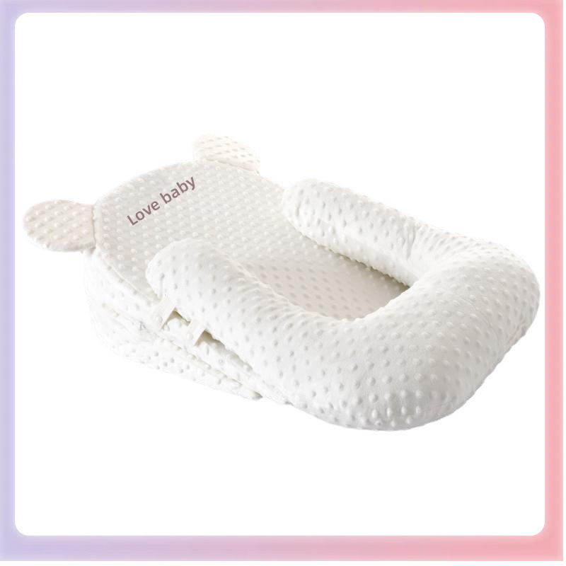 Anti-spitting baby slope pad, newborn pillow, baby feeding and lactation pillow, lying feeding, overflow and choking milk pillow, Yama Item Picture