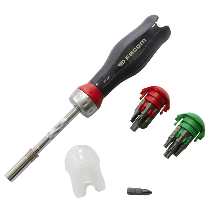 Imported French FACOM 1/4-bit ratchet screwdriver ATCL.1PB Specification drawing