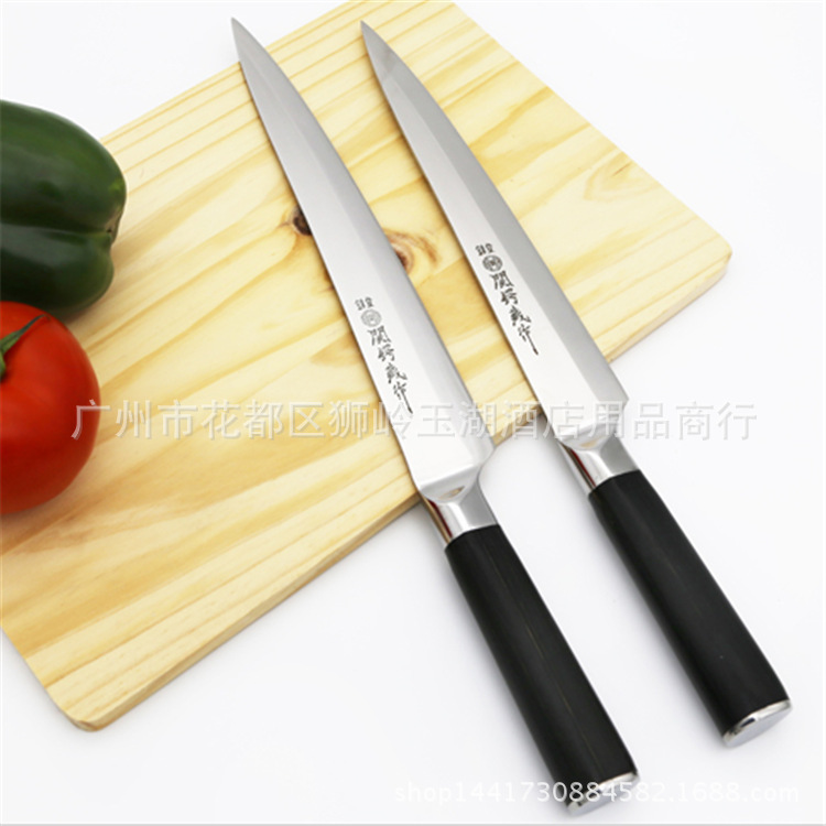 Japanese sashimi knife, Japanese cooking knife, sashimi knife, Japanese restaurant special slicing knife for salmon Application Scenario