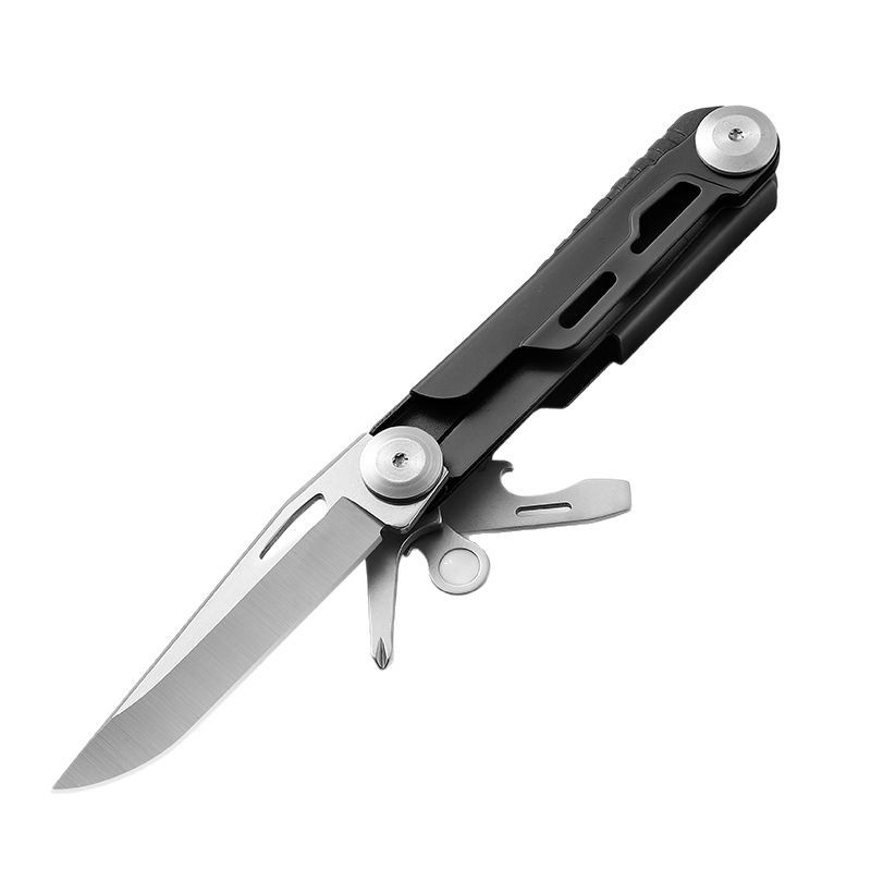 Outdoor multi-functional knife with flint whistle, multi-functional sharp folding knife, portable and portable camping knife for the wild Item Picture