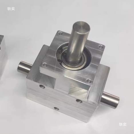Small corner changer 1:1 spiral bevel gear shaft 12mm co-rotating dual output shaft 90-degree differential assembly, Lede Co., LTD Item Picture