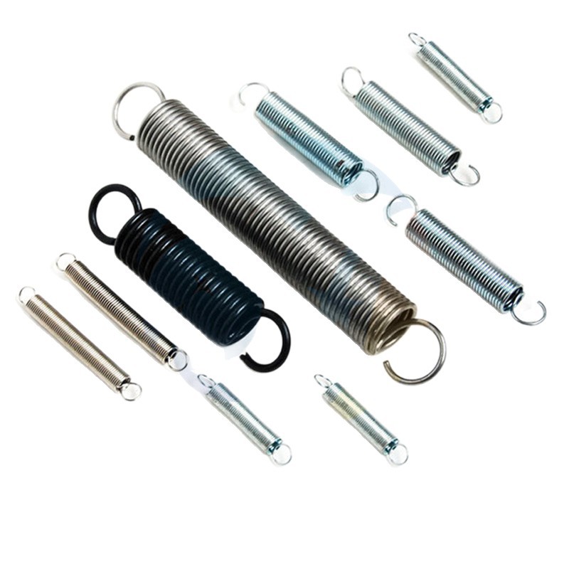 The spring factory produces carbon steel blackened tension springs of 2.5*18*92mm Item Picture