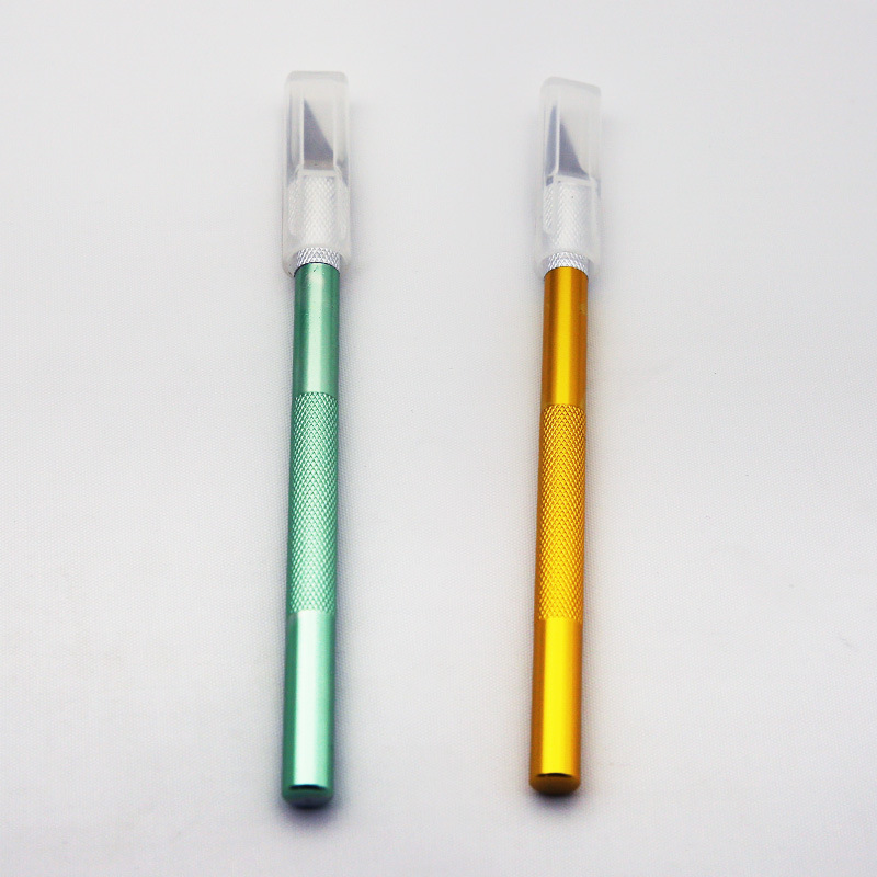 Each package of 500 pieces of engraving knives is a single aluminum rod utility knife, a mobile phone film application engraving knife, and a model-making tool Application Scenario