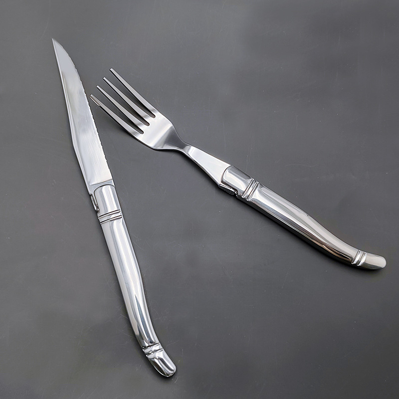 Factory direct sales of high-quality steak knife and fork sets, stainless steel Western-style knives and tableware, stainless steel handles, steak knives and forks full figure