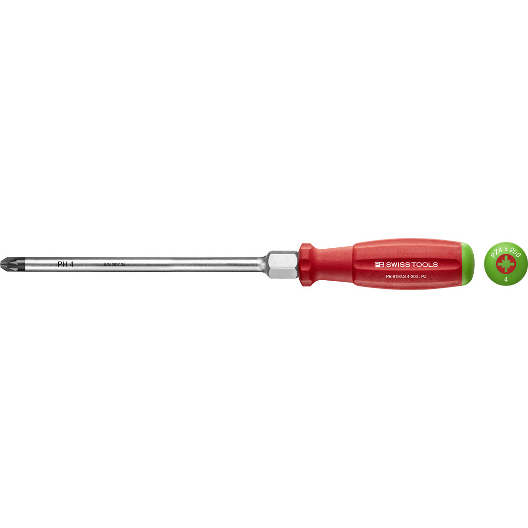 Swiss PB imported cross-shaped screwdriver 8190/2.S/3, a two-component powerful screwdriver specially designed for technological assembly Specification drawing