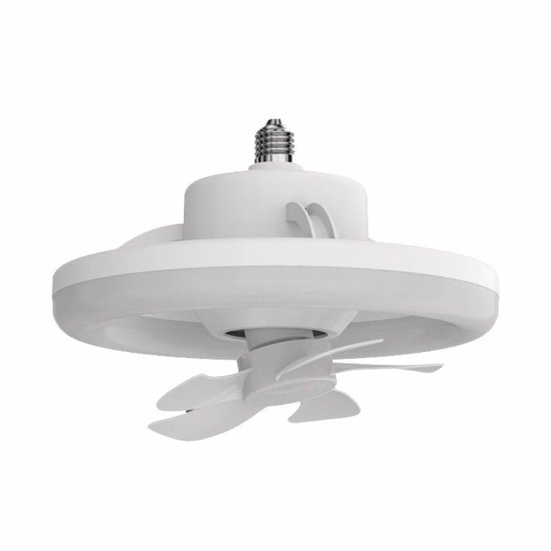 Screw-down LDE fan light, 360° fan oscillating, ultra-quiet, bedroom, living room, kitchen, bathroom lighting, blowing air Item Picture