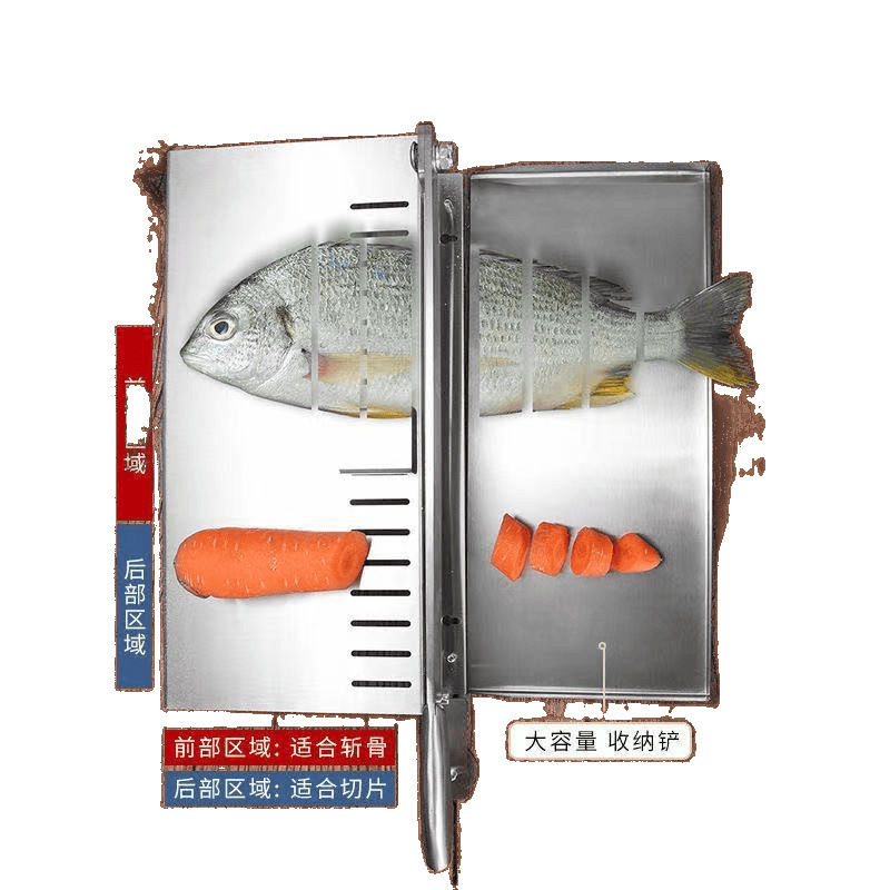 New small slicer, kitchen knife, household bone-cutting guillotine, multi-functional pig's trotter, commercial chicken, duck and fish cutter, and meat cutter Item Picture