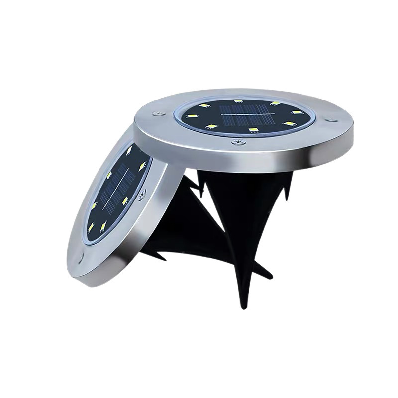 Solar ground lamps, outdoor household garden lamps, villa ground lamps, stainless steel ground lamps, ground plug-in models, for export Item Picture