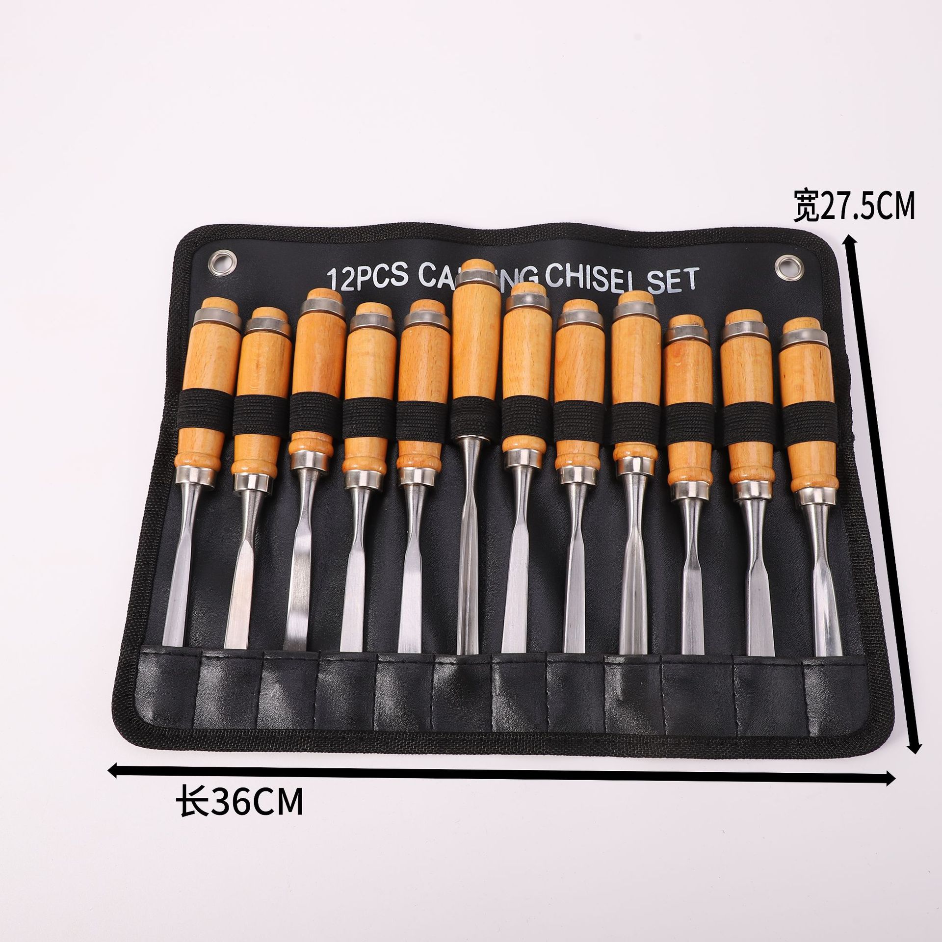 Woodworking 12-piece set: engraving knife, engraving tools, root carving, engraving chisel, woodcarving, woodworking tools, engraving knife, woodworking chisel details Picture