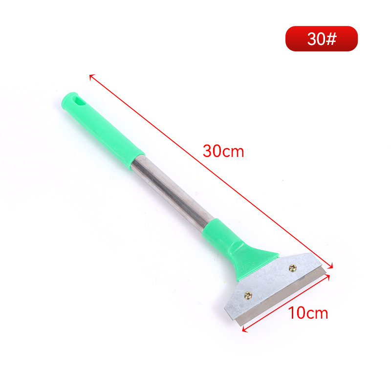 30 Iron-head cleaning knife, long-handled red-handled cleaning shovel, two-yuan store hardware, household wall and glass surface cleaning shovel undefined