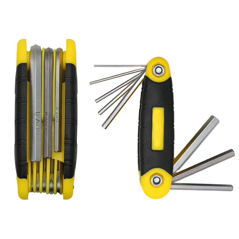 8-in-one Allen folding screwdriver set, repair tool, multi-functional screwdriver wrench, small tool wholesale Item Picture
