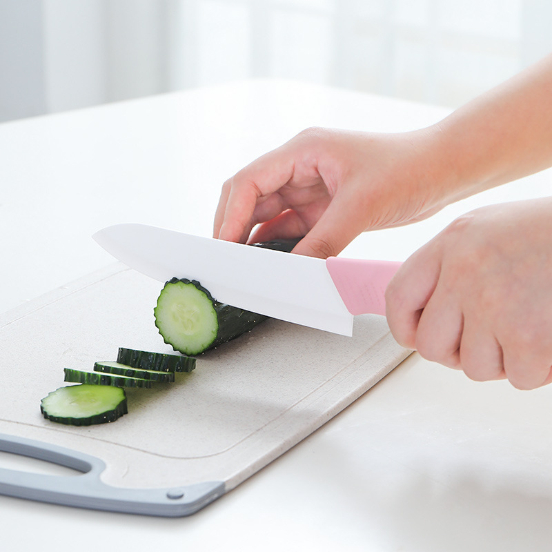 Household ceramic fruit knife, kitchen multi-functional fruit knife, complementary food knife, creative portable meat and vegetable cutter details Picture