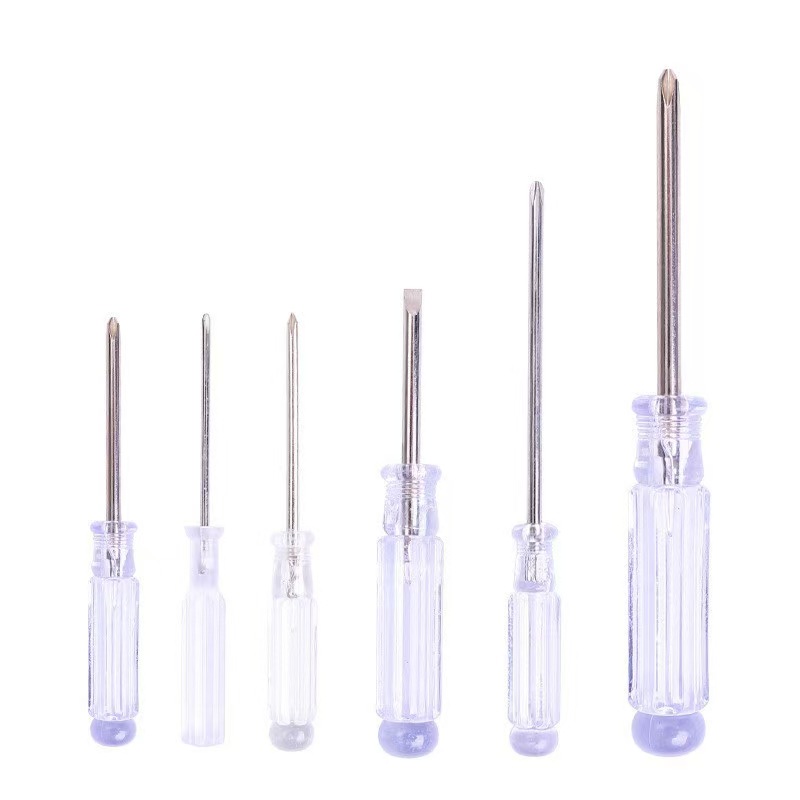 Crystal Screwdriver 2.0, 2.5, 3.0, 4.0, 5.0 cross-head screwdriver toy comes with a mini transparent one details Picture