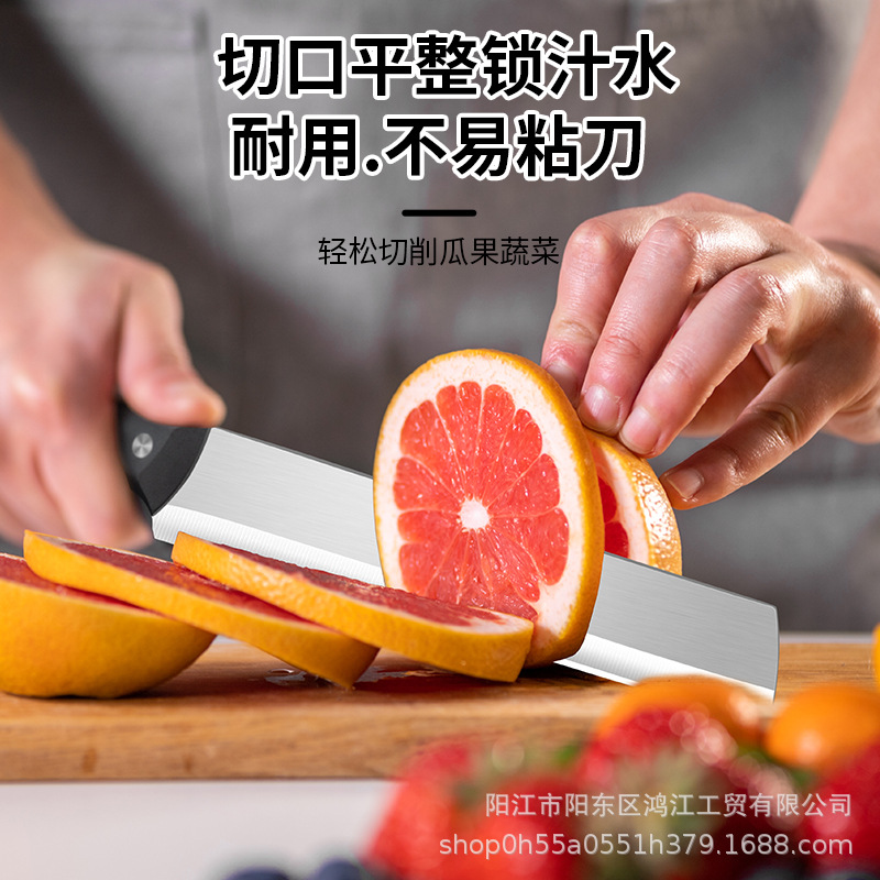 High-hardness stainless steel extended watermelon knife, commercial large-sized watermelon, Hami melon and fruit knife details Picture