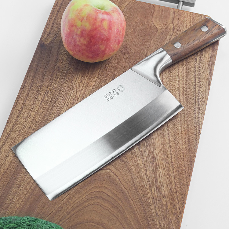 4CR steel Yangjiang household meat and vegetable slicing knife, super fast and sharp kitchen knife, kitchen knife set, sashimi Specification drawing
