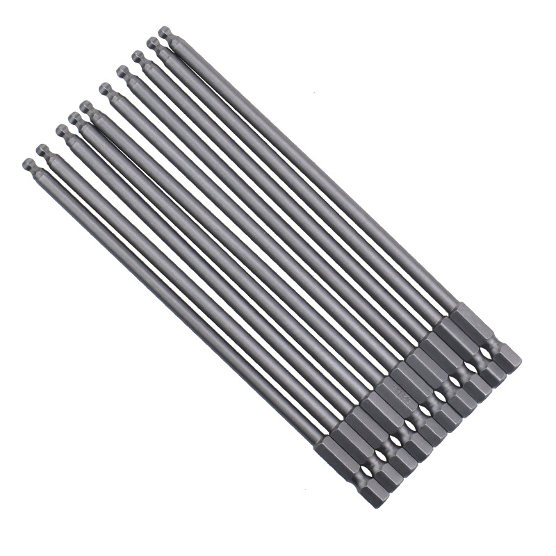 Nigao S2 steel inner hexagonal ball head air screwdriver bit, inner hexagonal wave head air screwdriver bit, pneumatic electric screwdriver bit, strong magnetic Item Picture