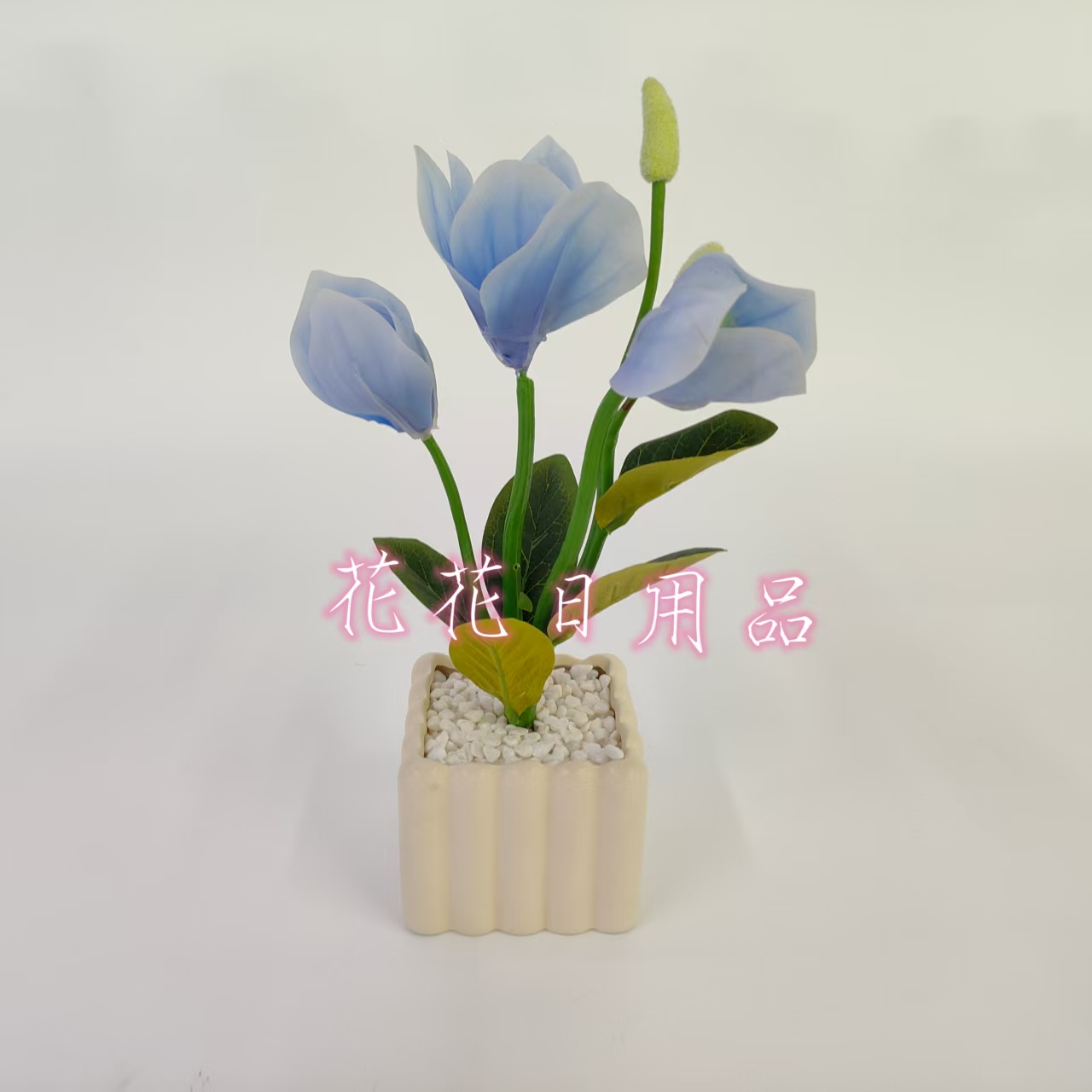 Artificial flowers, fake flowers, bonsai, ceramic POTS, magnolia flower ornaments and decorative items details Picture