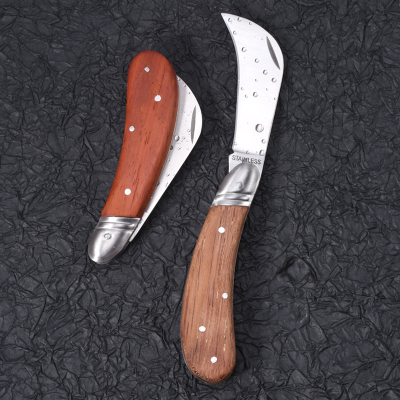 The manufacturer supplies teak wood-handled electrician knives, branch wire knives, carpet knives, outdoor knives, and Yangjiang electrician knives full figure