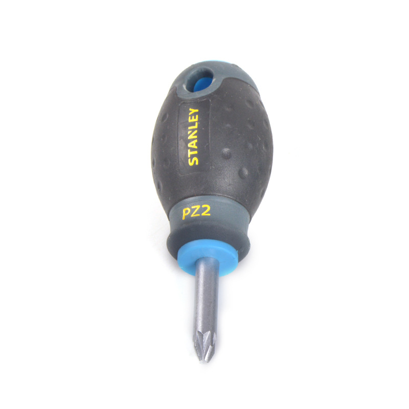Stanley three-color handle cross-head screwdriver PZ2x30mm short-handle screwdriver radish head 65-409-14 Item Picture