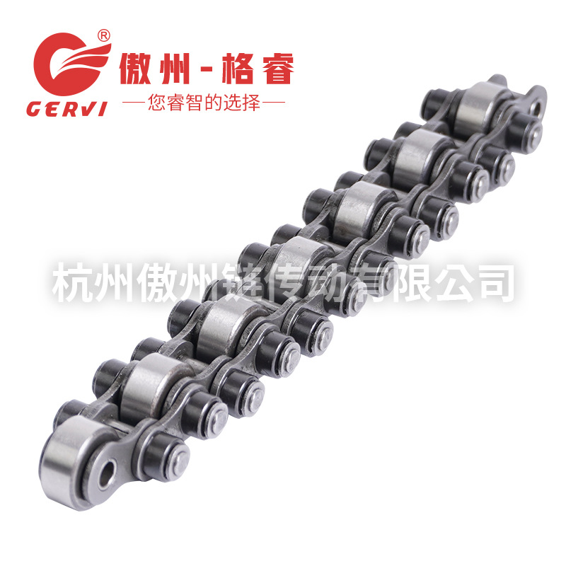 Double-sided roller single-speed chain 08BS pitch 12.7 nylon/steel double-speed chain assembly line double-speed line full figure