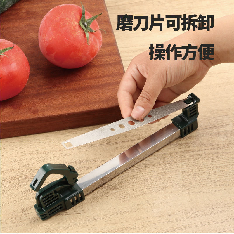 Double-sided household suspended diamond knife sharpener, a professional kitchen tool for sharpening kitchen knives and scissors, a diamond sand knife sharpening wonder details Picture