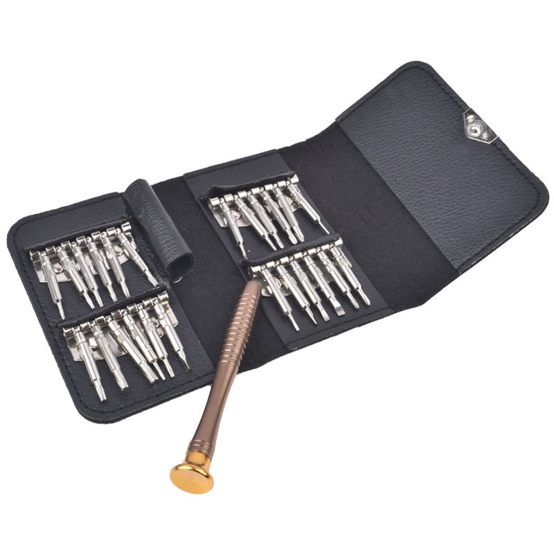 25-in-one leather case screwdriver, Amazon bestseller small tool repair, precision aluminum alloy tool kit for cross-border Application Scenario