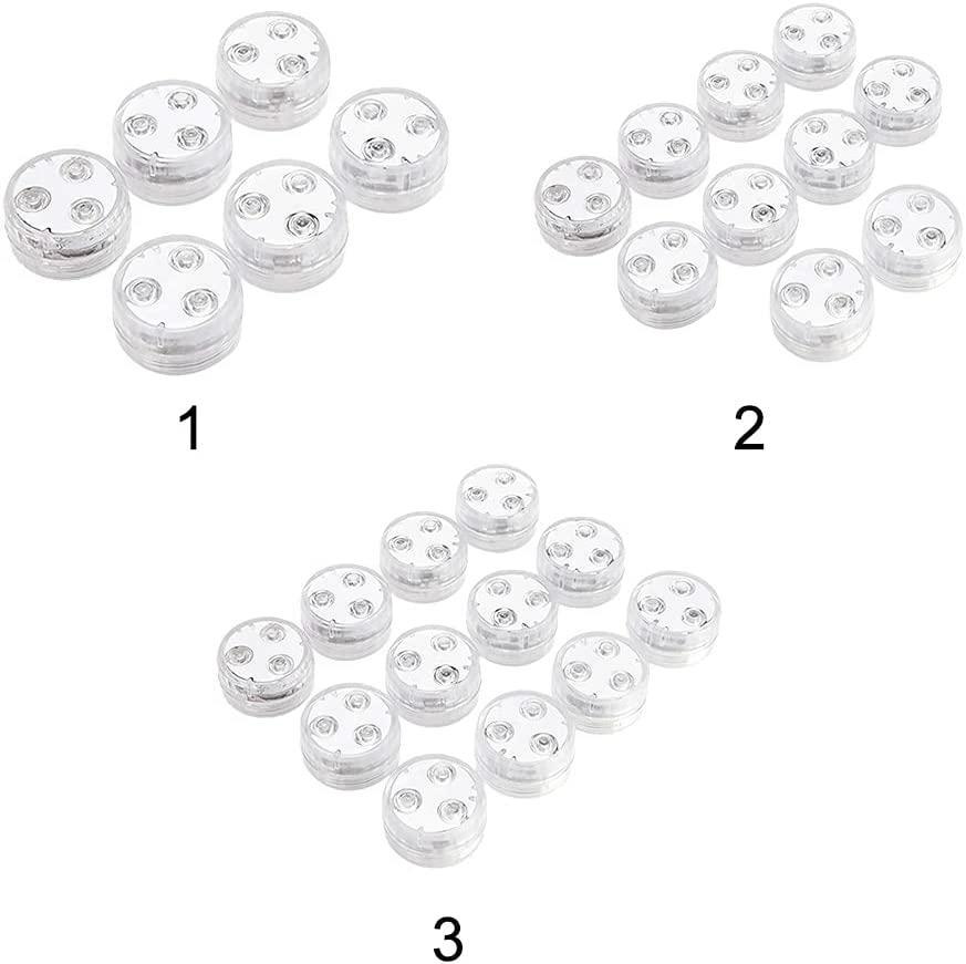 Small knob fish tank light, diving light, LED3 light, 5050 infrared 24-key remote control, seven vase light, water float landscape light Item Picture