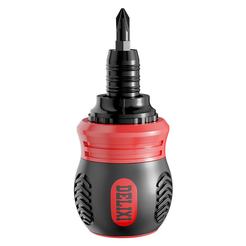 Delixi ratchet screwdriver dual-purpose screwdriver set, cross-head flat-head plum blossom small screwdriver, household screwdriver Item Picture