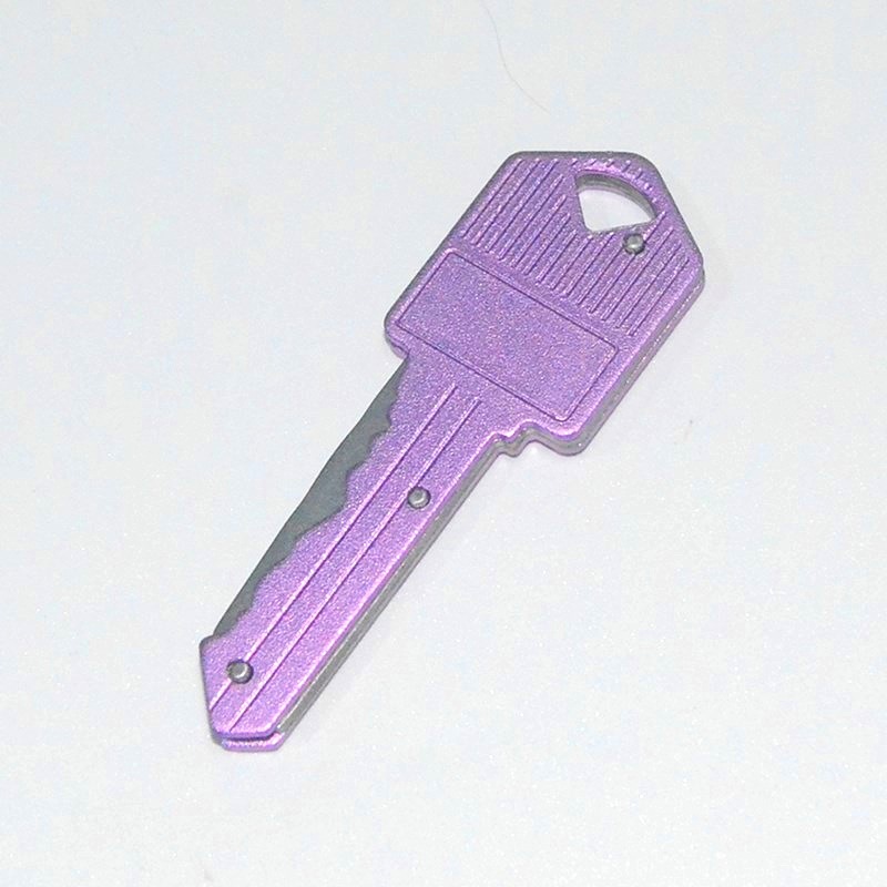 Aluminum alloy key knife, folding knife, mini portable folding knife, outdoor multi-functional fruit knife, stainless steel knife undefined