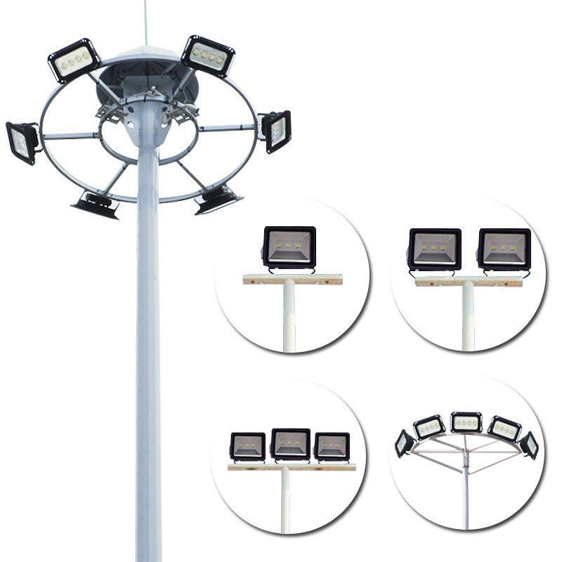Source manufacturer: Rural port, sports field, station, expressway service area, 12.22-meter telescopic high mast light, Mei Hua Lighting Item Picture
