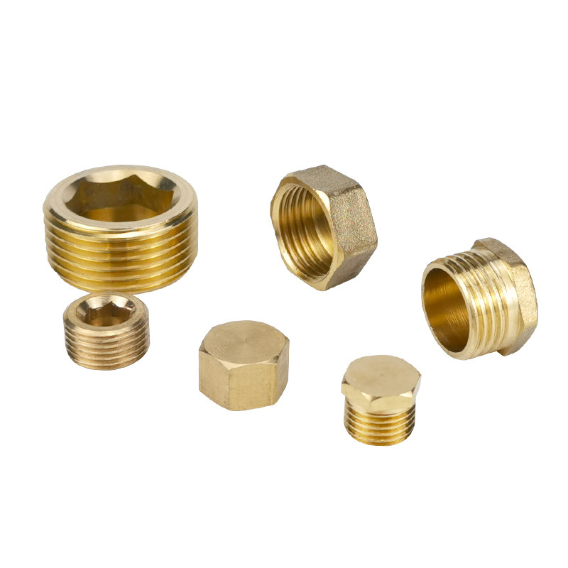 Pneumatic metal external thread 1, thread 2, 3, 4, pipe 4, 6, 1 inch hexagon socket copper plug, head tube cap Item Picture