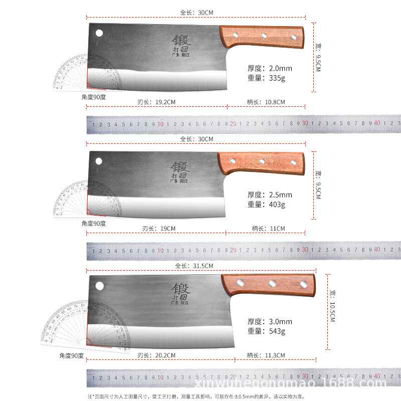 Guangdong Yangjiang manufacturer exclusively supplies steel-stamped forged kitchen knives, household chopping knives, and Sapele material handle knives Application Scenario