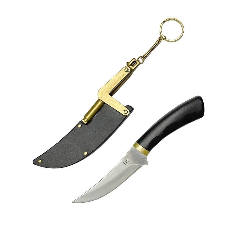 D2 Hummingbird Fruit Knife, Meat knife, hand-handled meat special knife, multi-functional stainless steel portable sharp outdoor knife Item Picture